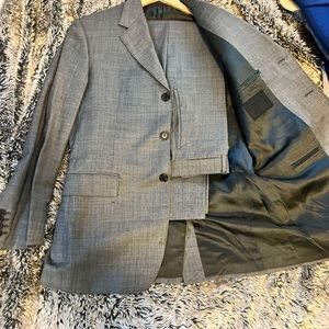 Gray Prada suit